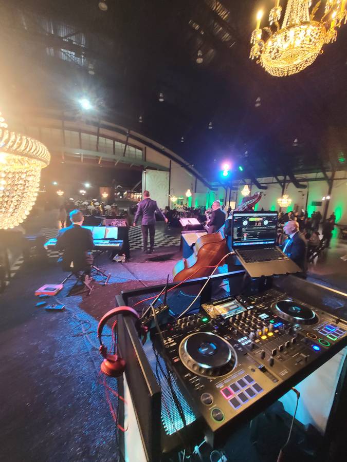 DJ booth and live music vibe